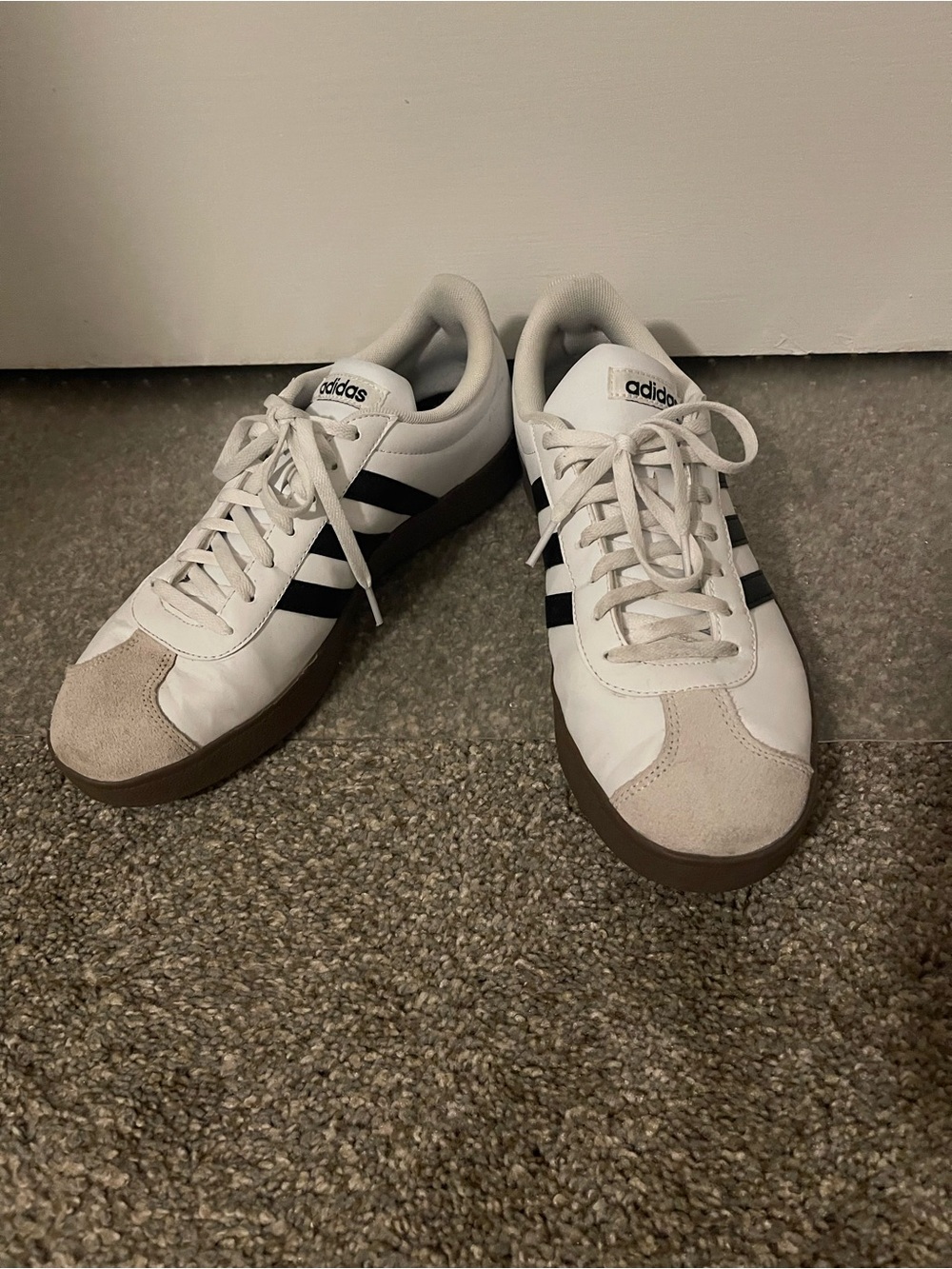 Adidas White and Black Classic Sneakers
